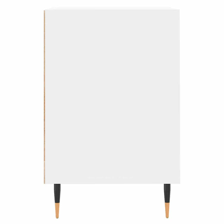 tv-bord 100x35x55 cm konstrueret træ hvid