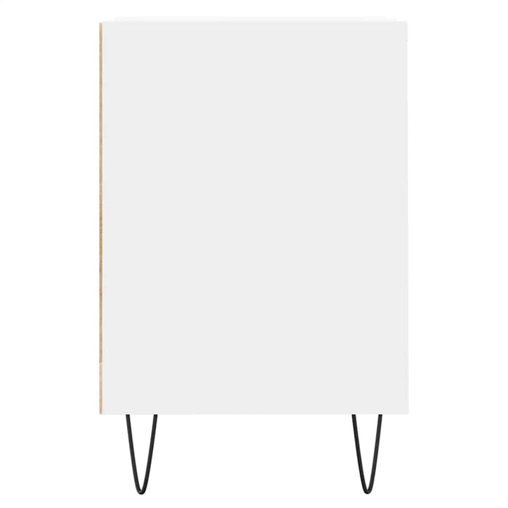 tv-bord 100x35x55 cm konstrueret træ hvid