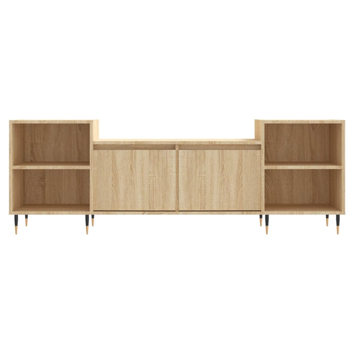 tv-bord 160x35x55 cm konstrueret træ sonoma-eg