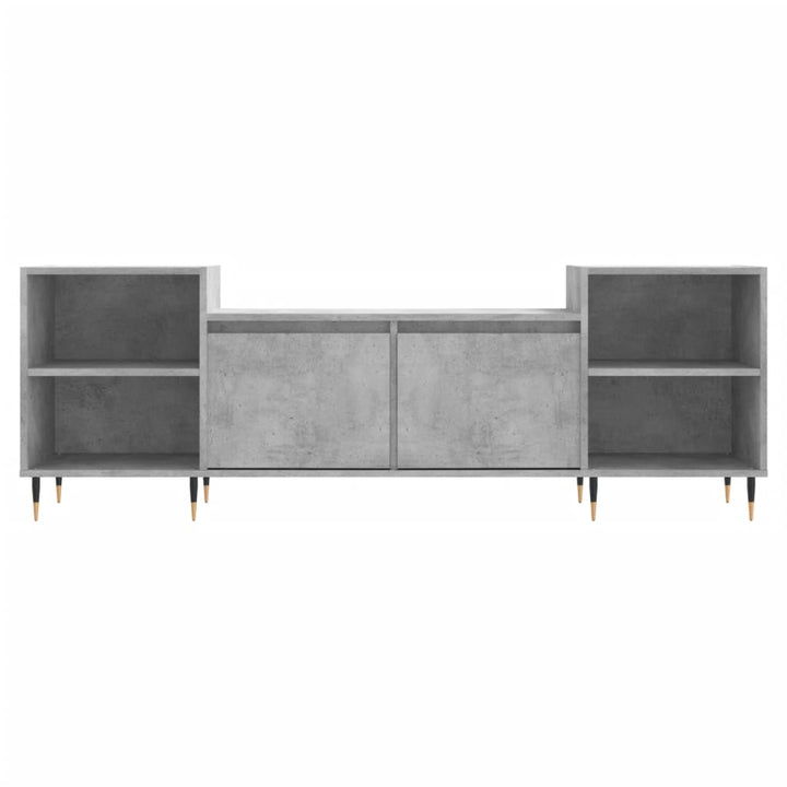 tv-bord 160x35x55 cm konstrueret træ betongrå