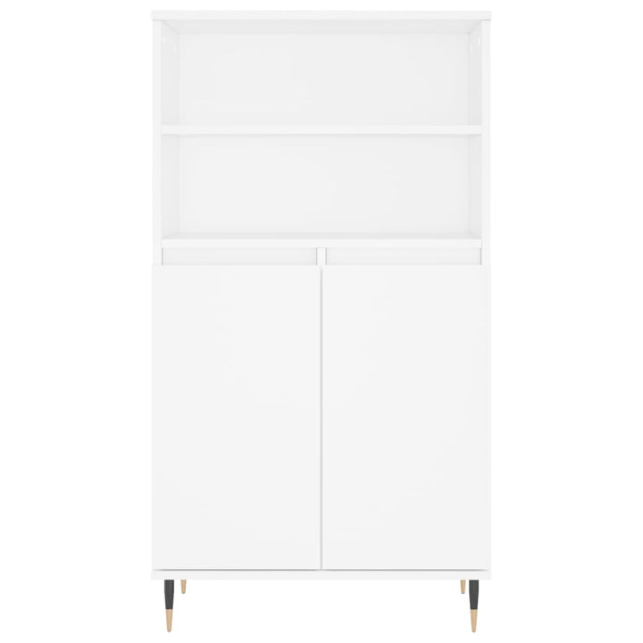 skab 60x36x110 cm konstrueret træ hvid