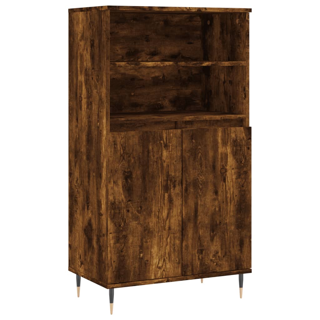 skab 60x36x110 cm konstrueret træ Røget egetræ