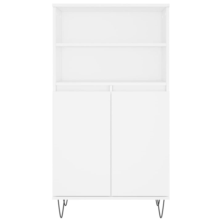 skab 60x36x110 cm konstrueret træ hvid