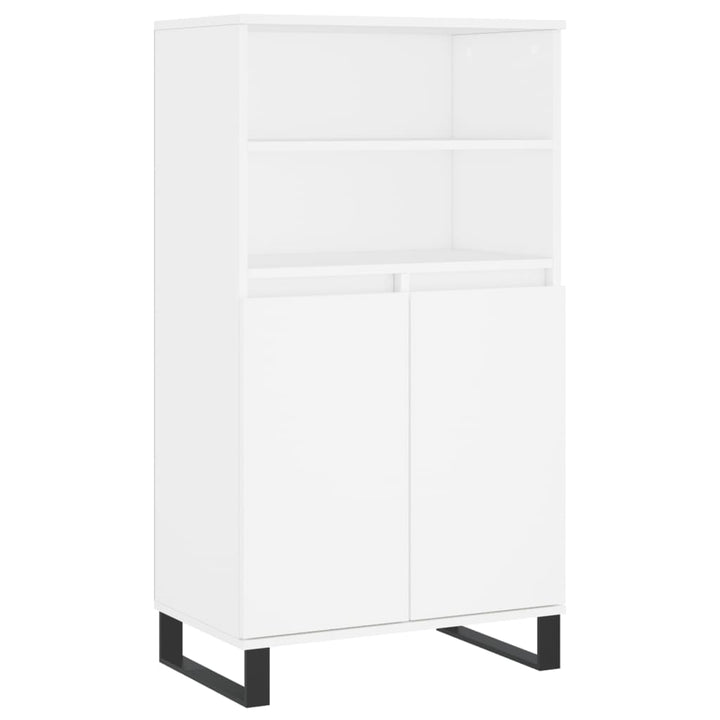 skab 60x36x110 cm konstrueret træ hvid