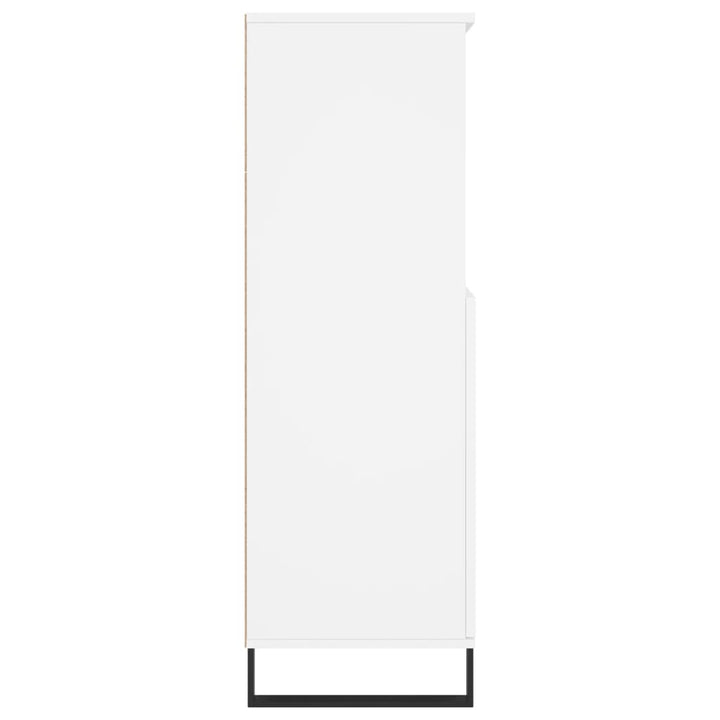 skab 60x36x110 cm konstrueret træ hvid