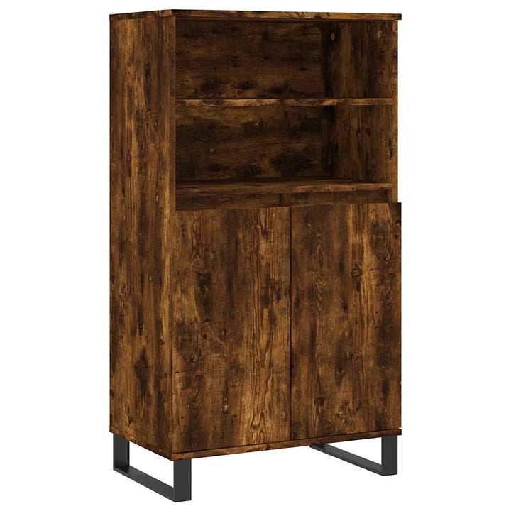 skab 60x36x110 cm konstrueret træ Røget egetræ