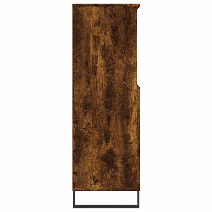 skab 60x36x110 cm konstrueret træ Røget egetræ