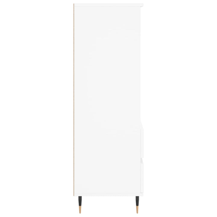 højskab 40x36x110 cm konstrueret træ hvid