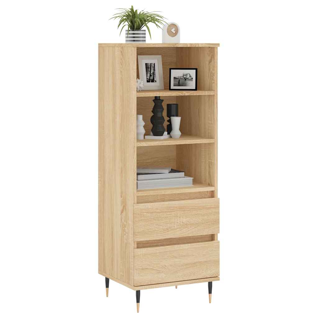 skab 40x36x110 cm konstrueret træ Sonoma-eg