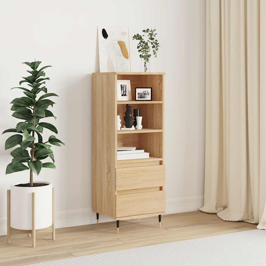 skab 40x36x110 cm konstrueret træ Sonoma-eg
