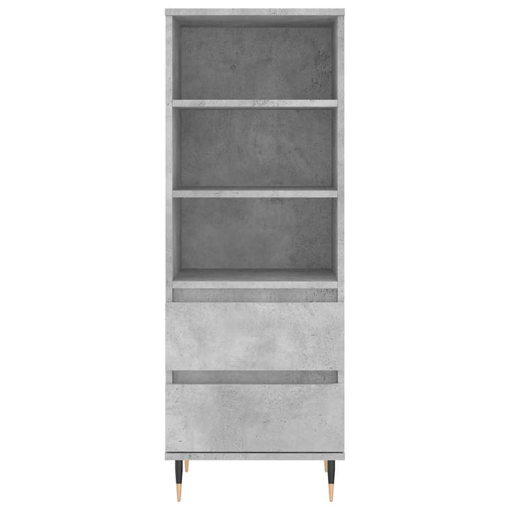 skab 40x36x110 cm konstrueret træ betongrå