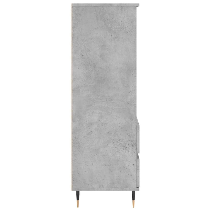 skab 40x36x110 cm konstrueret træ betongrå