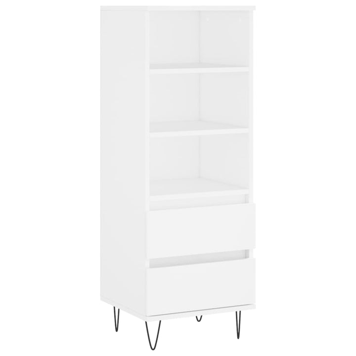 højskab 40x36x110 cm konstrueret træ hvid