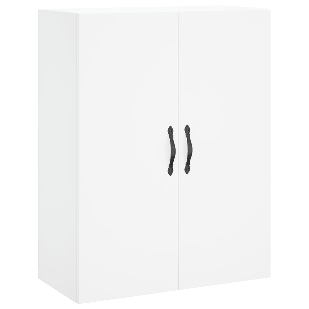vægskab 69,5x34x90 cm konstrueret træ hvid