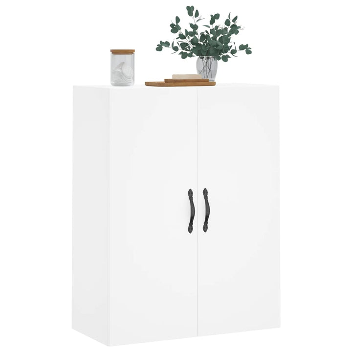 vægskab 69,5x34x90 cm konstrueret træ hvid