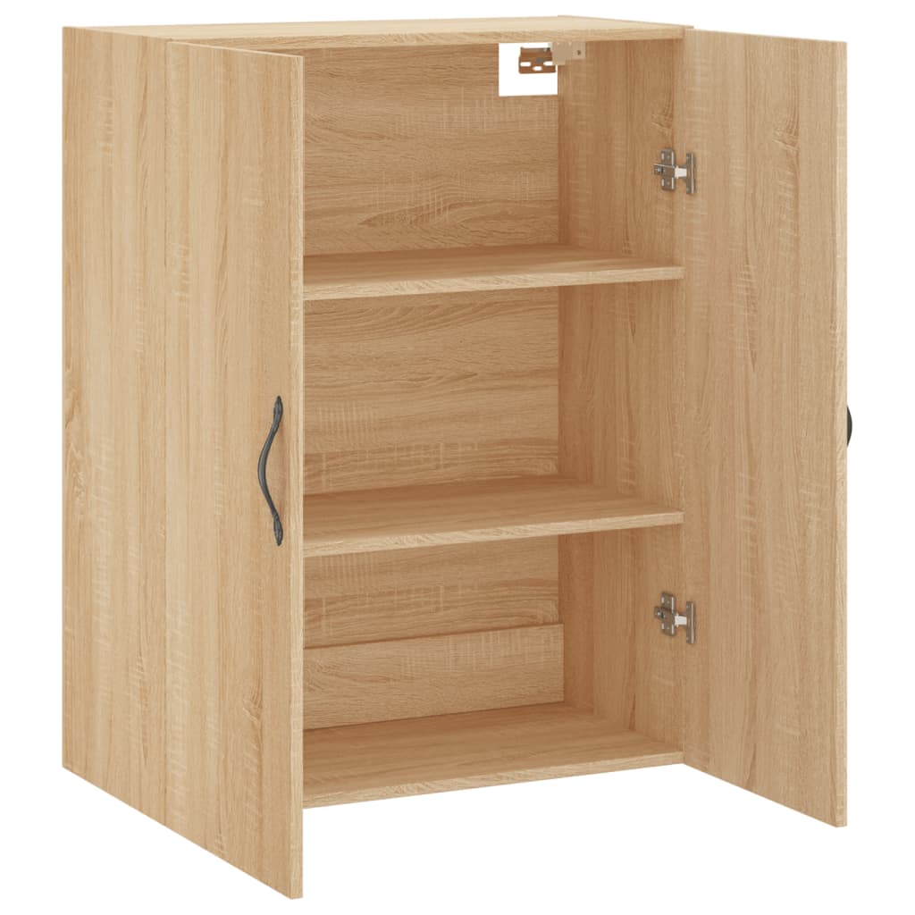 vægskab 69,5x34x90 cm konstrueret træ sonoma-eg