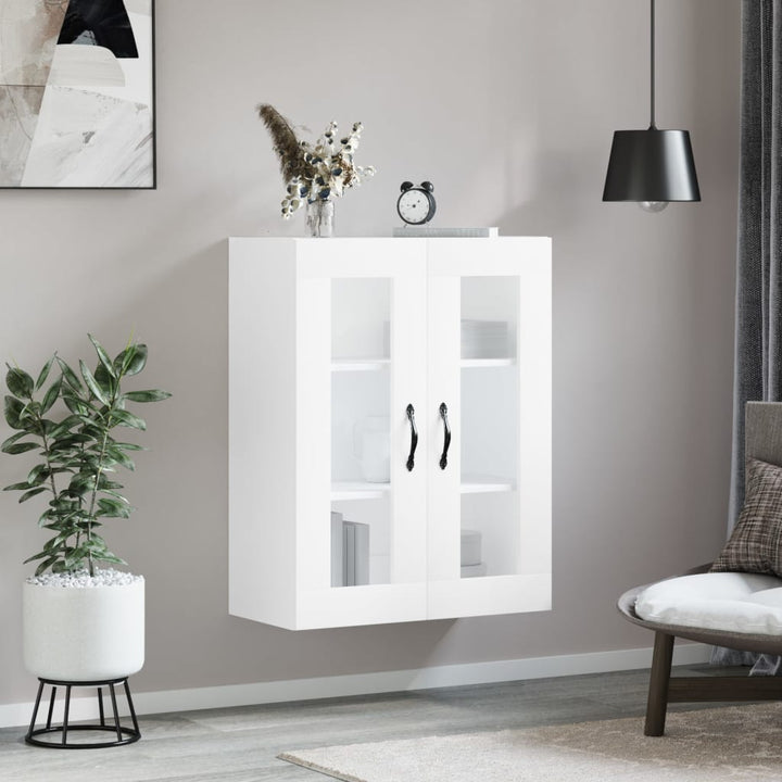vægskab 69,5x34x90 cm konstrueret træ hvid