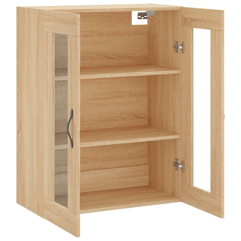 vægskab 69,5x34x90 cm konstrueret træ sonoma-eg