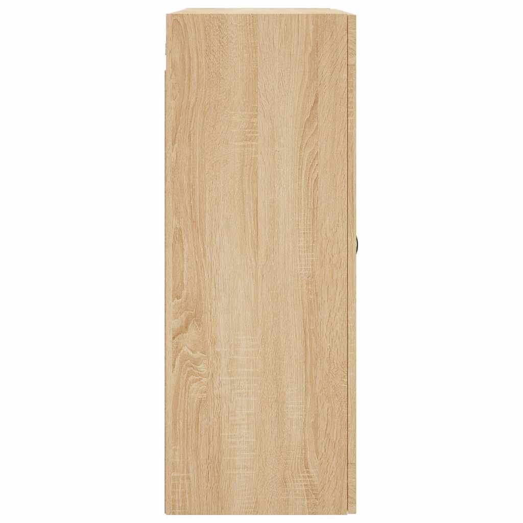 vægskab 69,5x34x90 cm konstrueret træ sonoma-eg