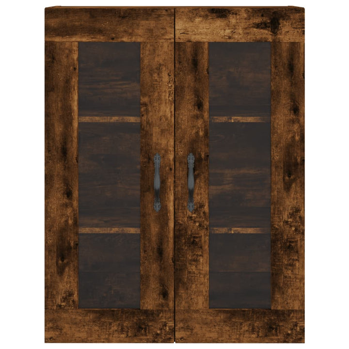vægskab 69,5x34x90 cm konstrueret træ røget sonoma-eg