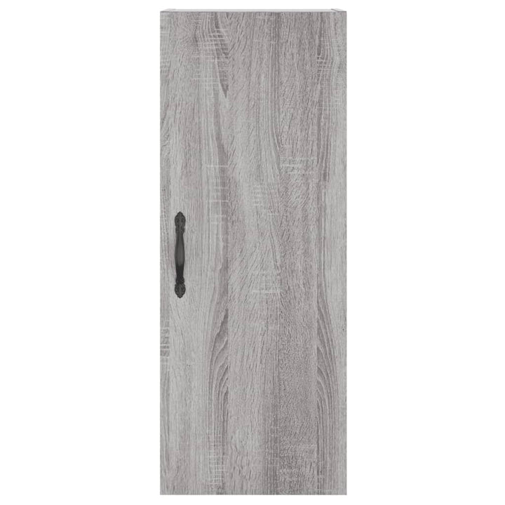 vægskab 34,5x34x90 cm konstrueret træ grå sonoma-eg
