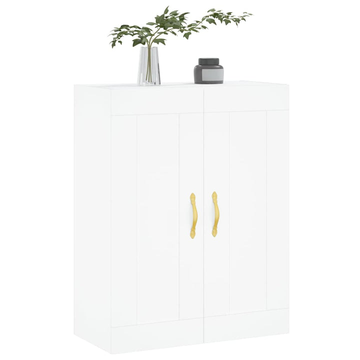 vægskab 69,5x34x90 cm konstrueret træ hvid