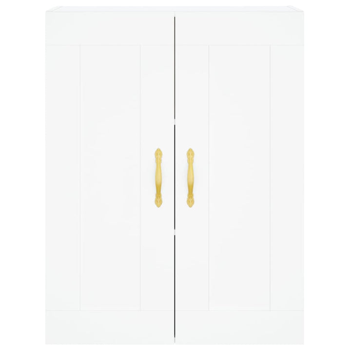 vægskab 69,5x34x90 cm konstrueret træ hvid