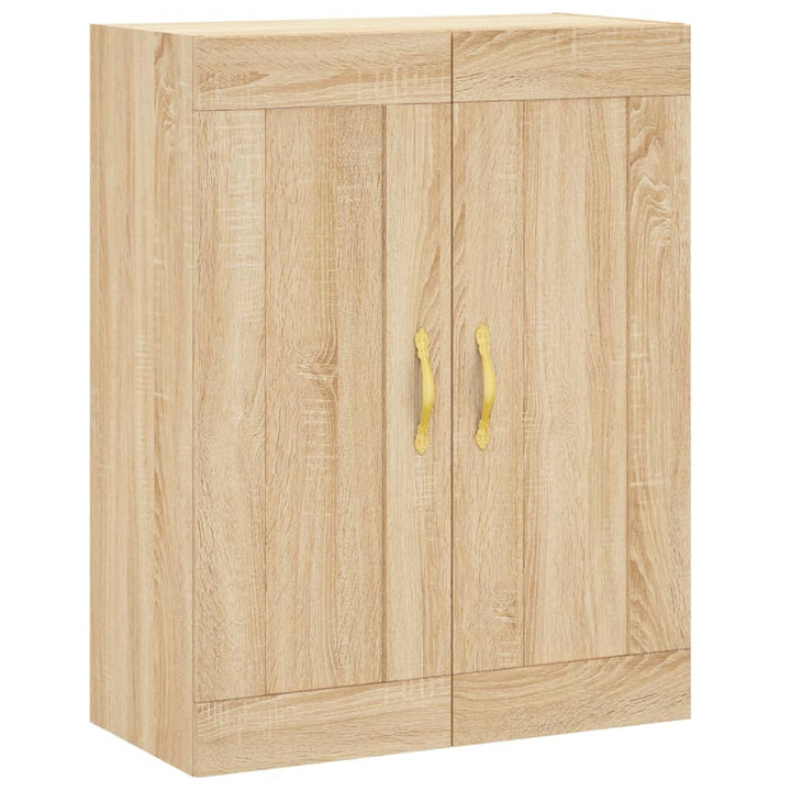 vægskab 69,5x34x90 cm konstrueret træ sonoma-eg