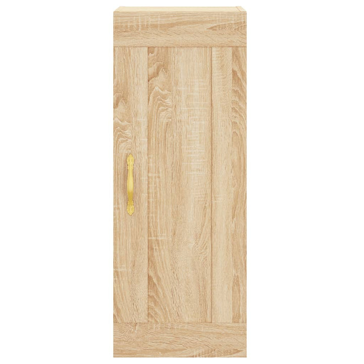 vægskab 34,5x34x90 cm konstrueret træ sonoma-eg