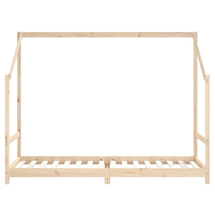 sengeramme til juniorseng 90x200 cm massivt fyrretræ