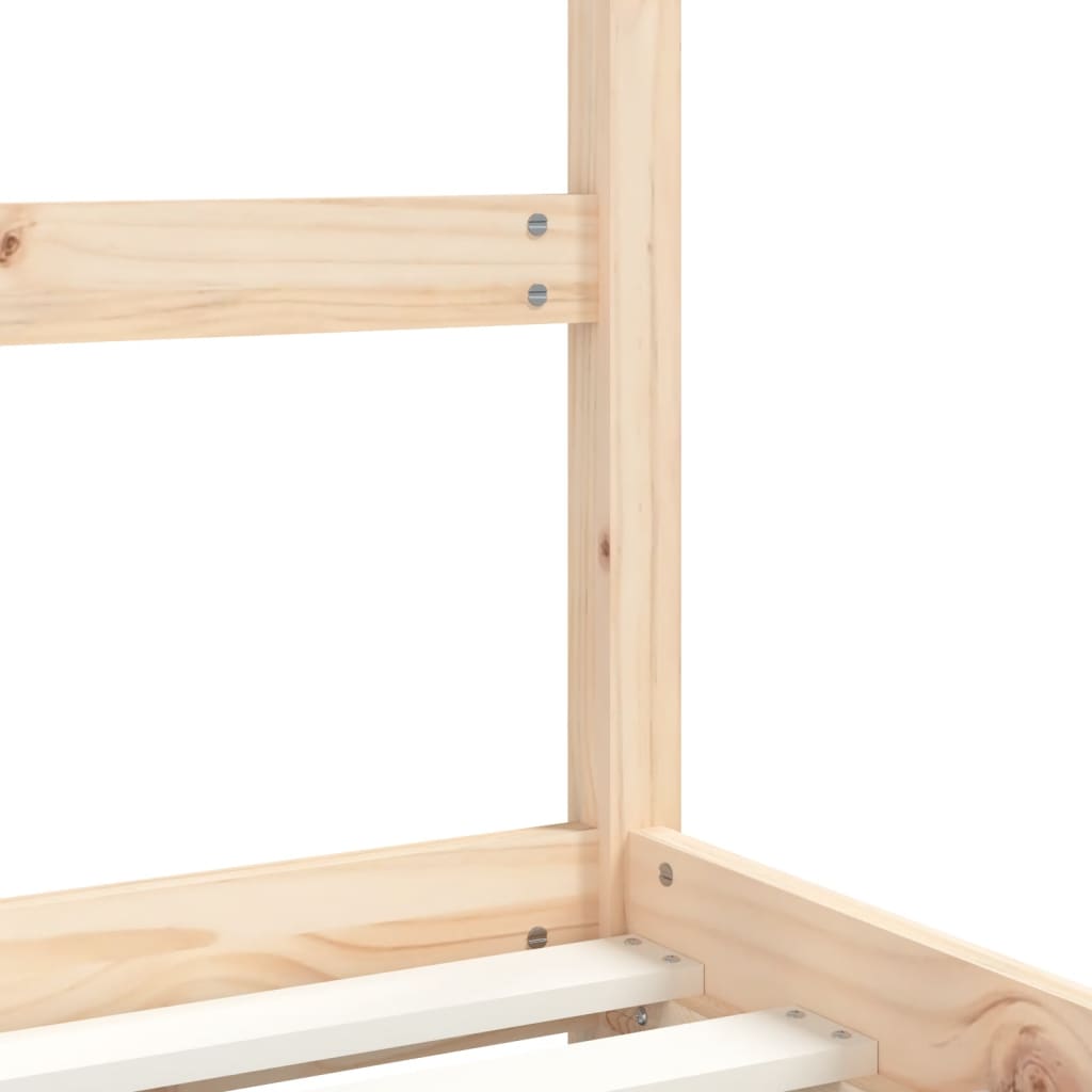 sengeramme til juniorseng 90x200 cm massivt fyrretræ