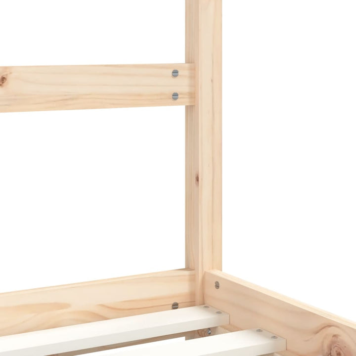 sengeramme til juniorseng 90x200 cm massivt fyrretræ