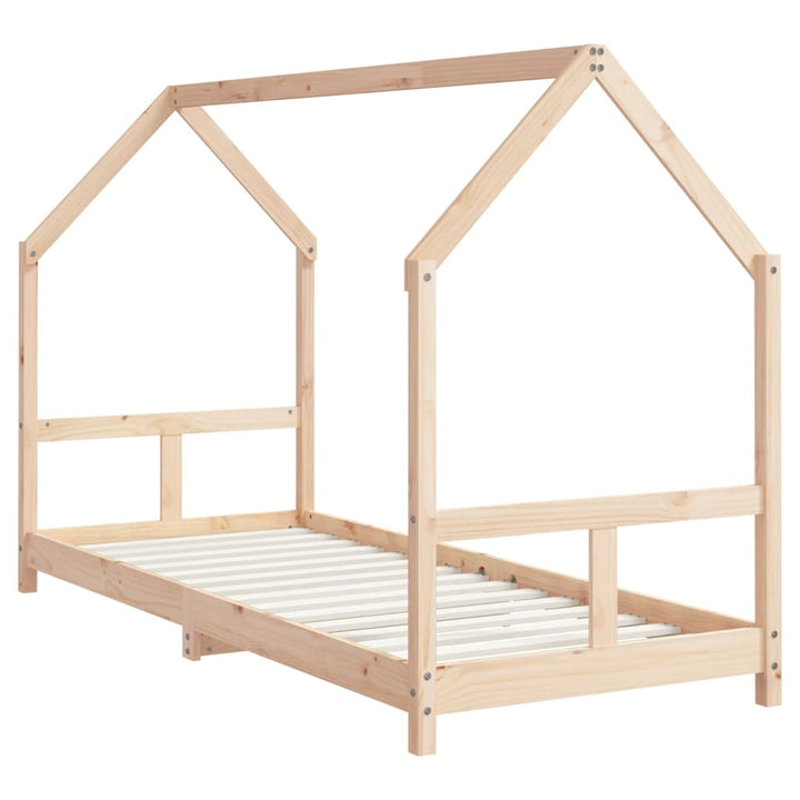 sengeramme til juniorseng 80x200 cm massivt fyrretræ