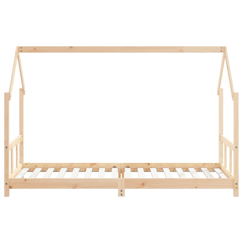 sengeramme til juniorseng 90x200 cm massivt fyrretræ