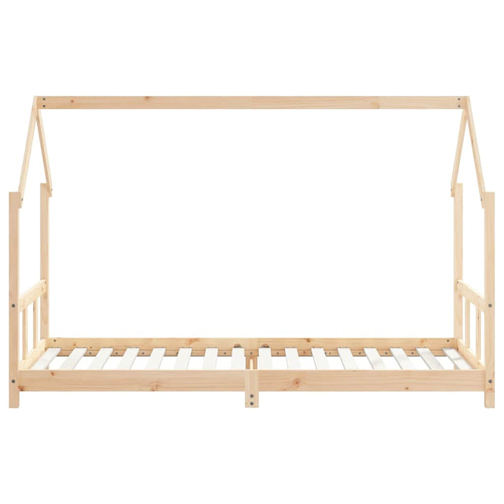 sengeramme til juniorseng 90x200 cm massivt fyrretræ