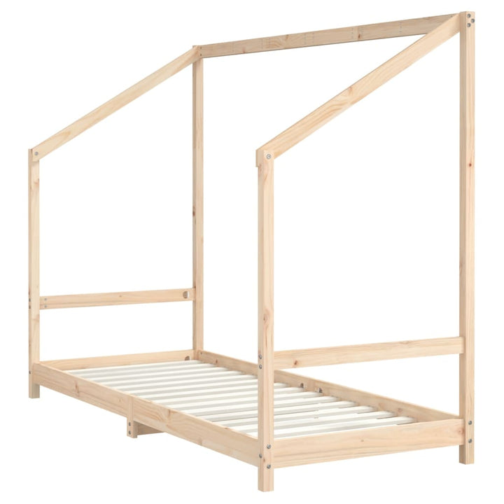 sengeramme til juniorseng 2x(80x200) cm massivt fyrretræ