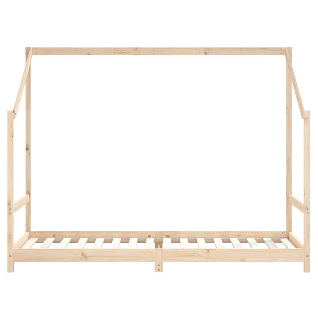 sengeramme til juniorseng 2x(90x200) cm massivt fyrretræ