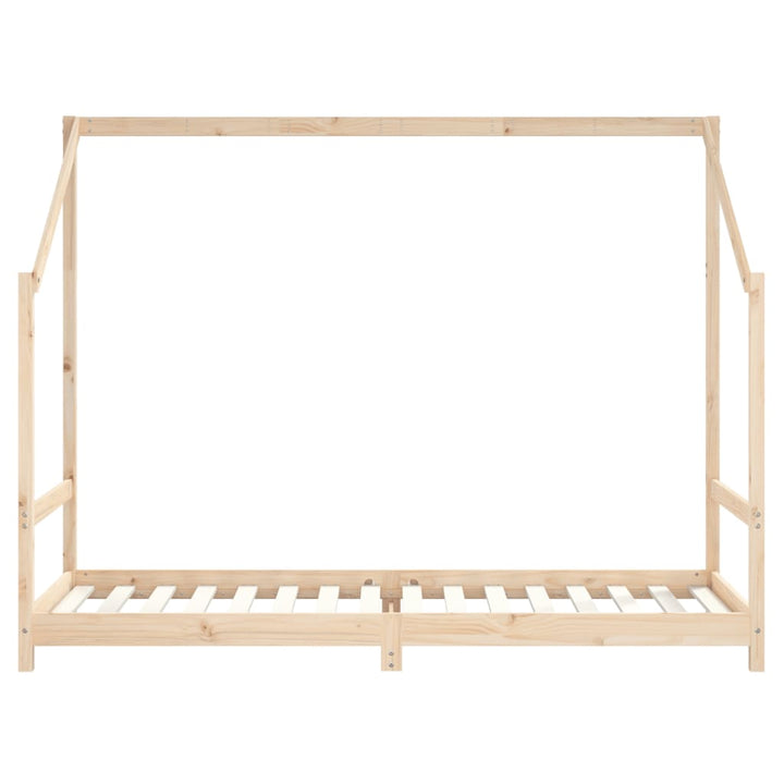 sengeramme til juniorseng 2x(90x200) cm massivt fyrretræ