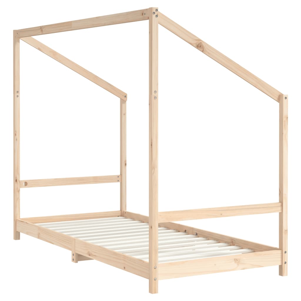 sengeramme til juniorseng 2x(90x200) cm massivt fyrretræ
