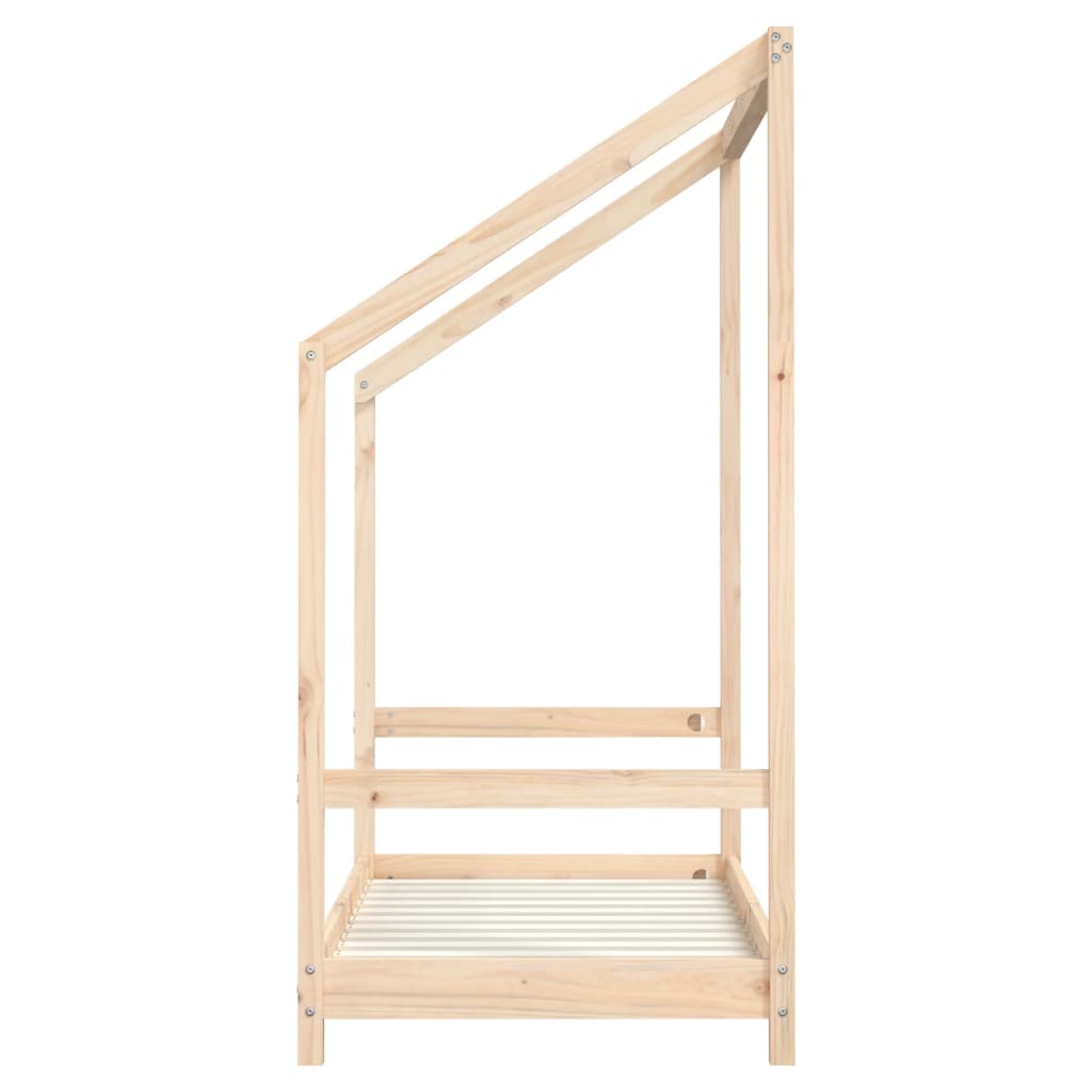 sengeramme til juniorseng 2x(70x140) cm massivt fyrretræ