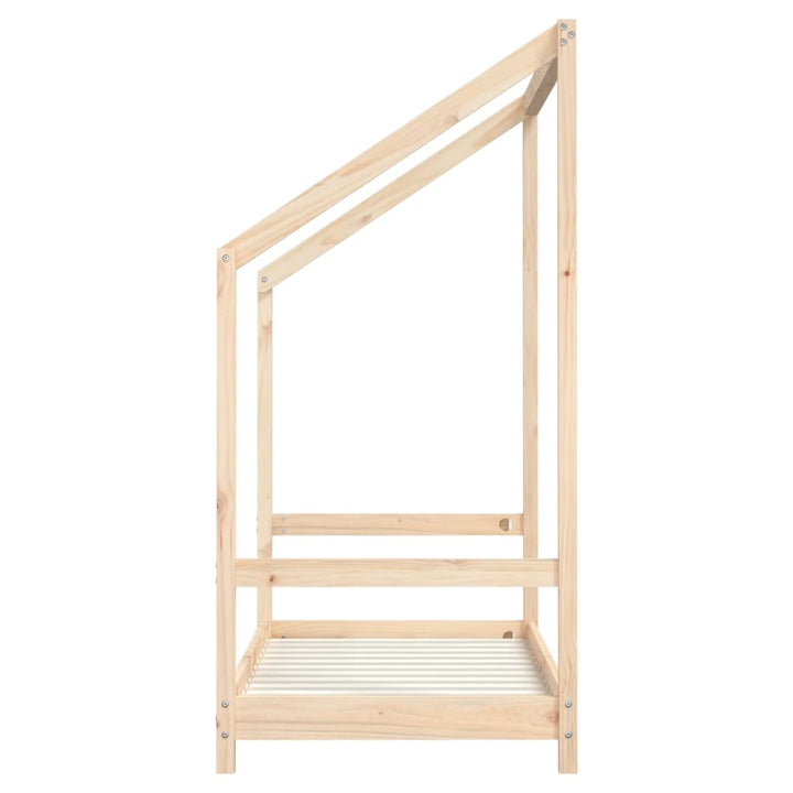 sengeramme til juniorseng 2x(70x140) cm massivt fyrretræ