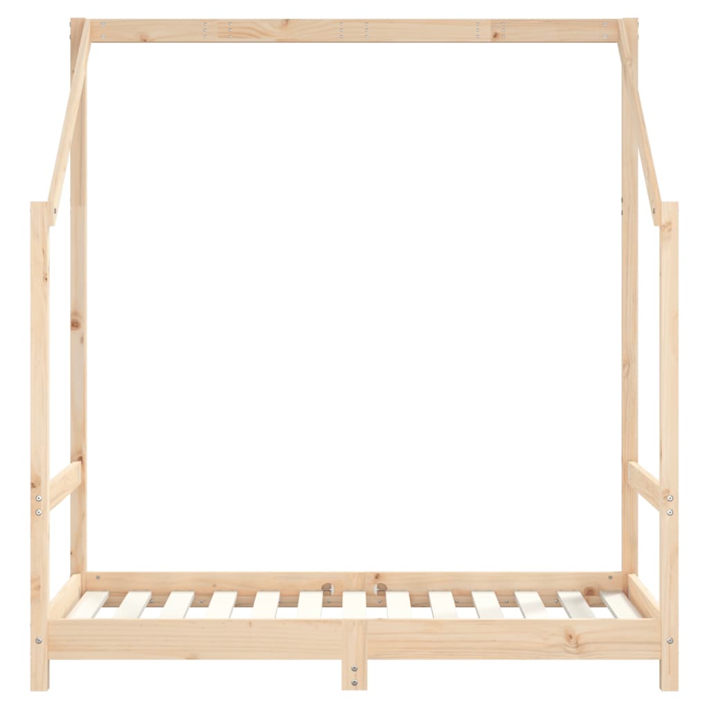 sengeramme til juniorseng 2x(70x140) cm massivt fyrretræ