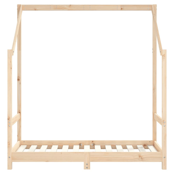 sengeramme til juniorseng 2x(70x140) cm massivt fyrretræ