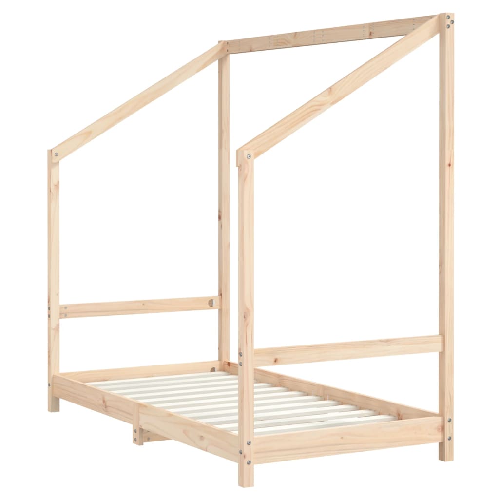 sengeramme til juniorseng 2x(80x160) cm massivt fyrretræ