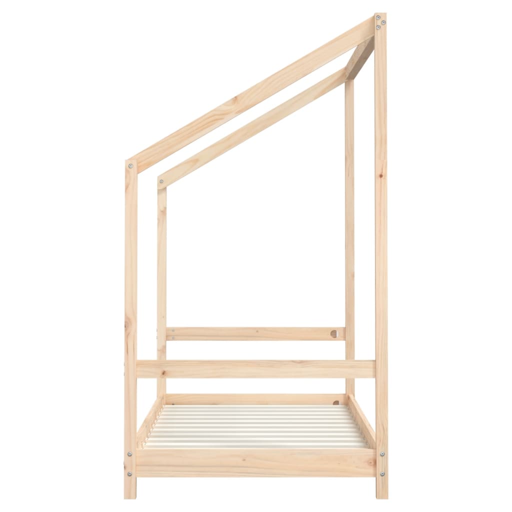 sengeramme til juniorseng 2x(80x160) cm massivt fyrretræ