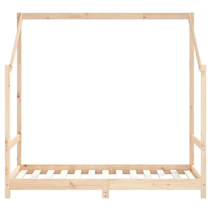 sengeramme til juniorseng 2x(80x160) cm massivt fyrretræ