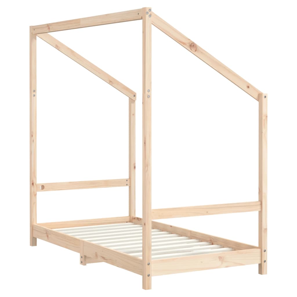 sengeramme til juniorseng 2x(80x160) cm massivt fyrretræ
