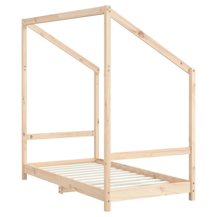 sengeramme til juniorseng 2x(80x160) cm massivt fyrretræ