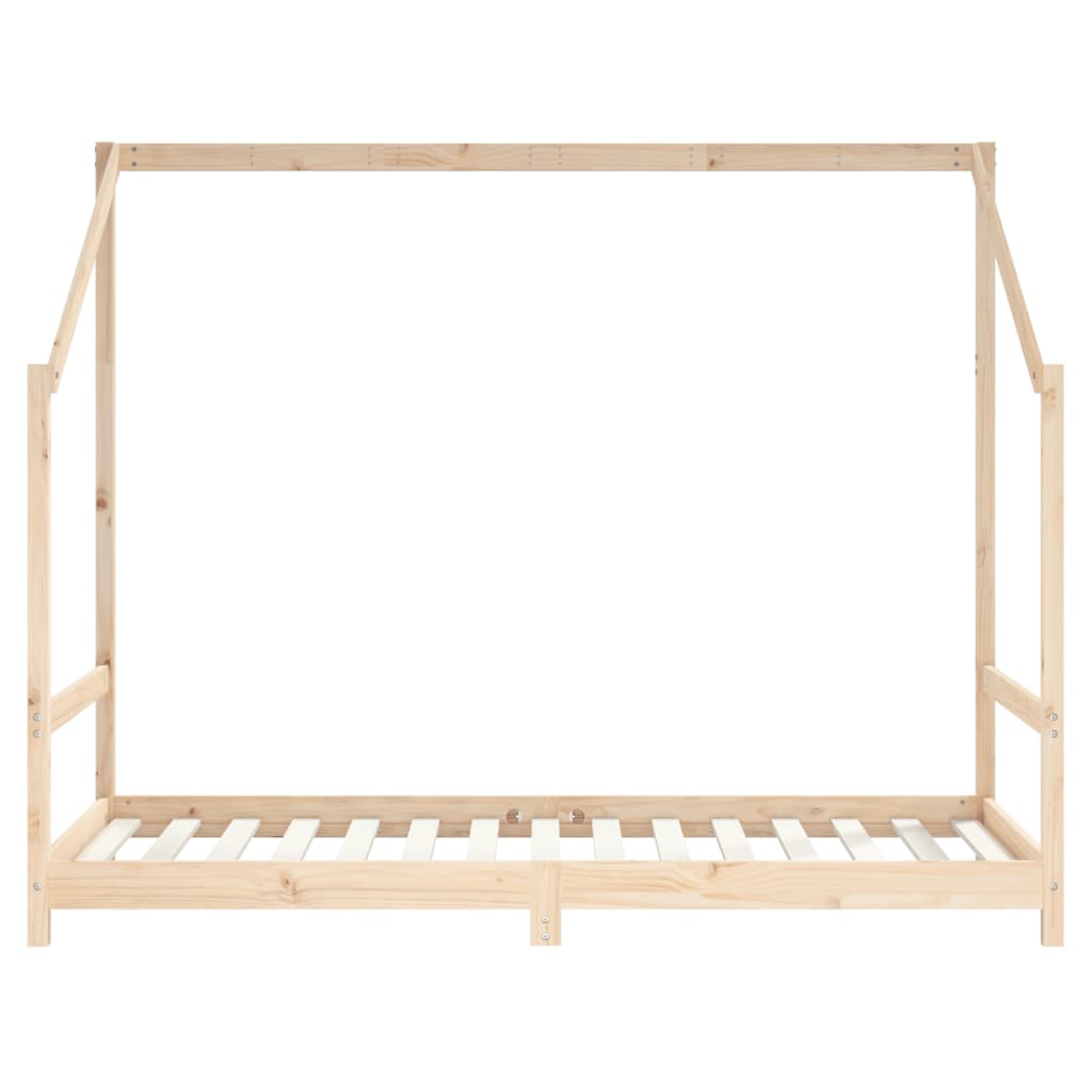 sengeramme til juniorseng 2x(90x190) cm massivt fyrretræ