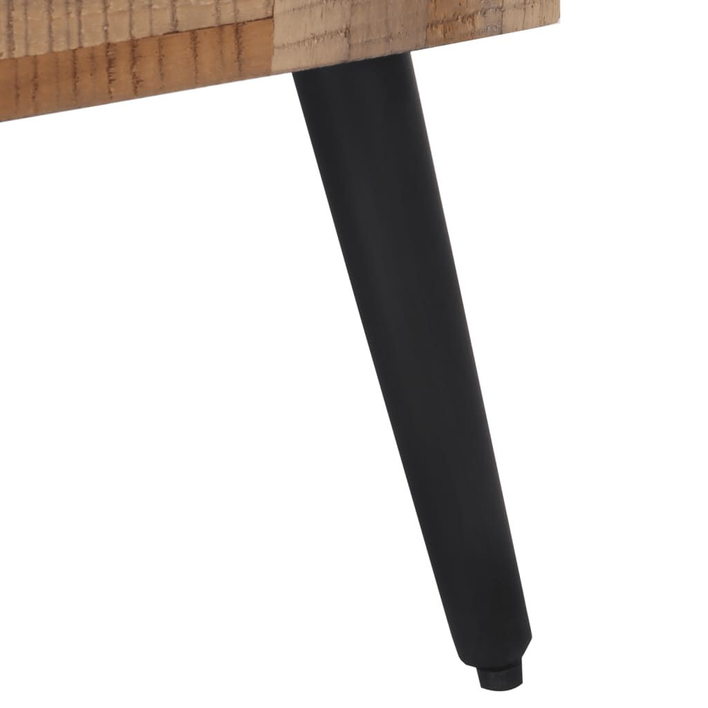 sidebord 40x40x45 cm massivt genbrugsteak